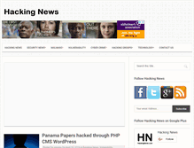 Tablet Screenshot of hackingnews.com